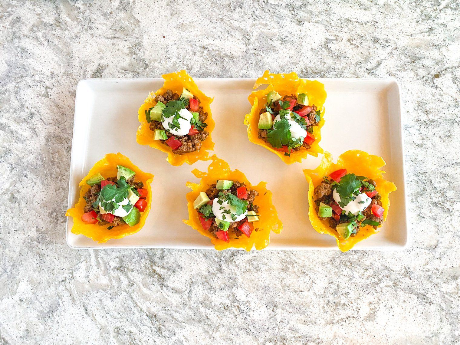 Fody's taco cups with low fodmap cheese