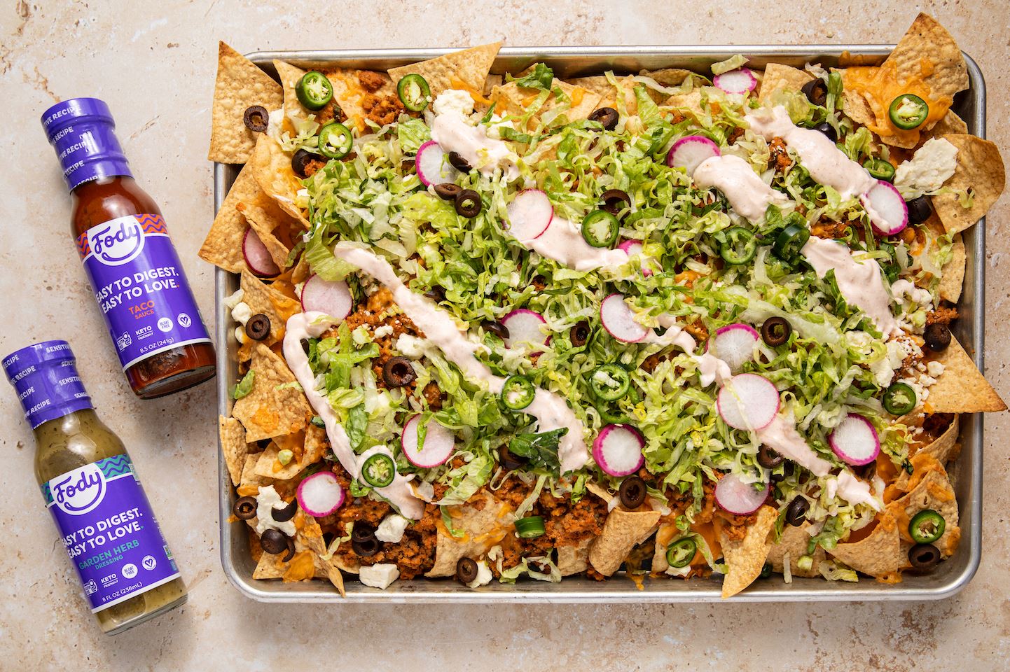 Fody's Low FODMAP Salad Nachos