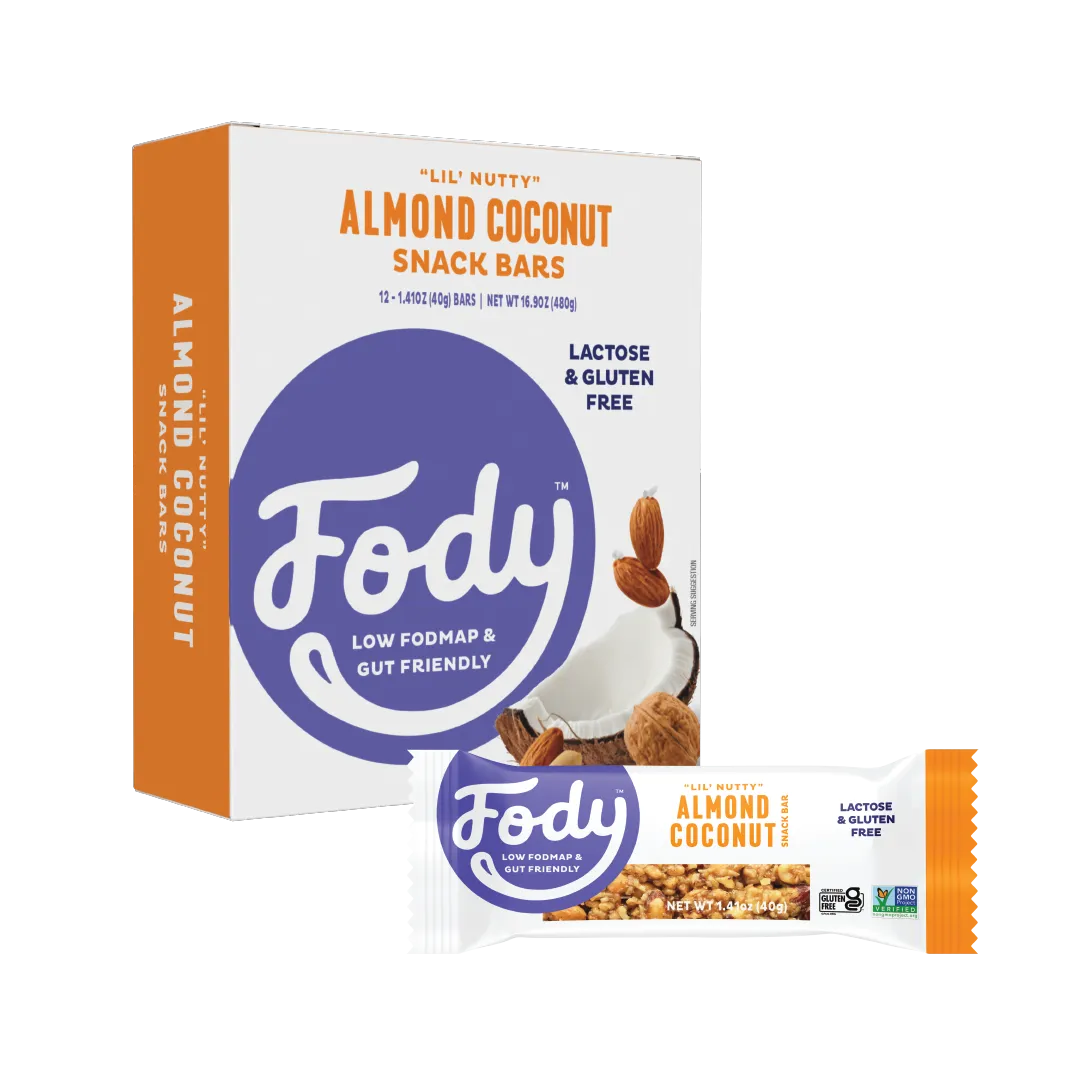 Fody Food Low FODMAP Almond Coconut Bars (Box of 12)