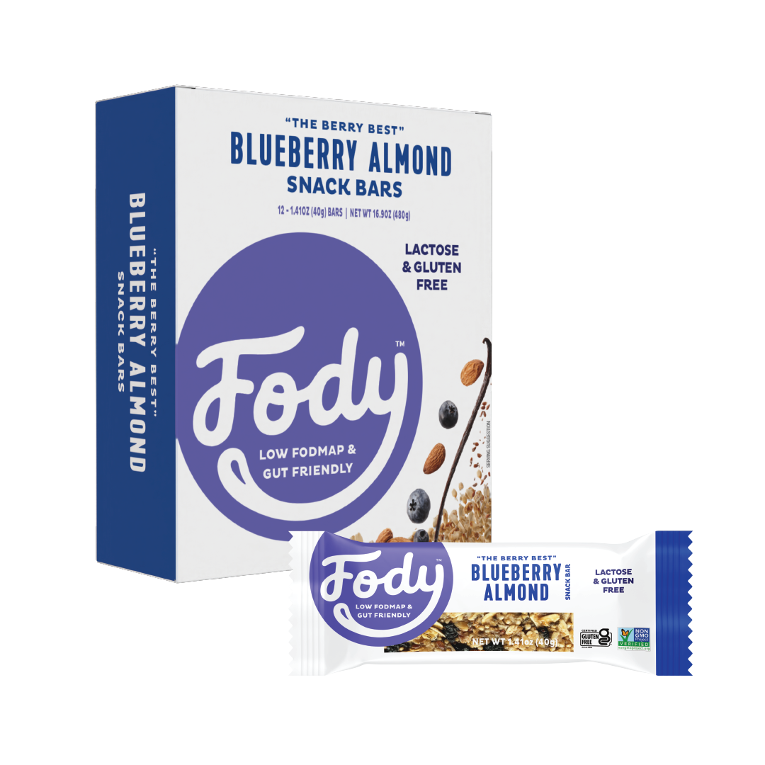 Fody Foods Low FODMAP Blueberry Almond Snack Bars (Box of 12)