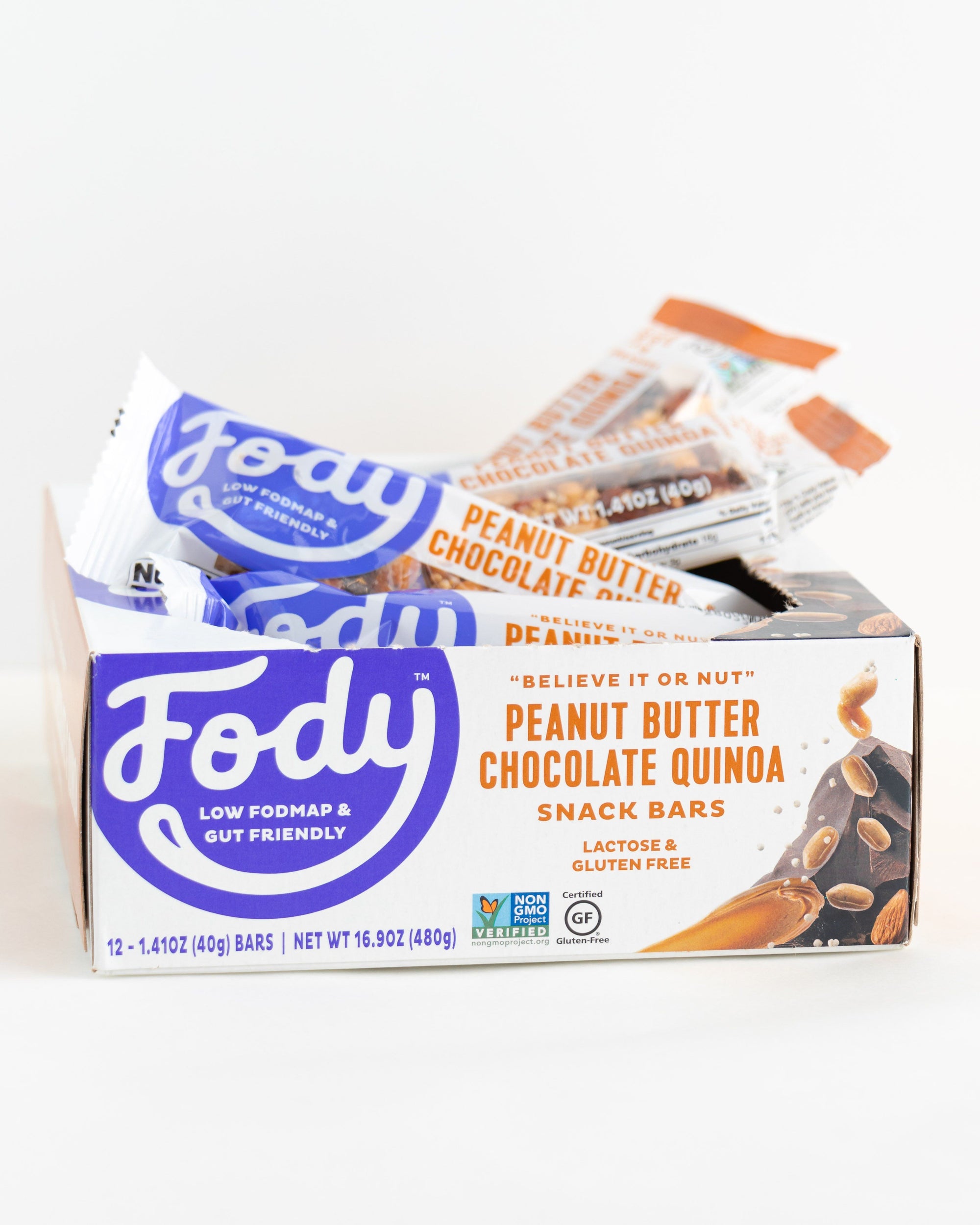 Peanut Butter Chocolate Quinoa Snack Bars - Box of 12