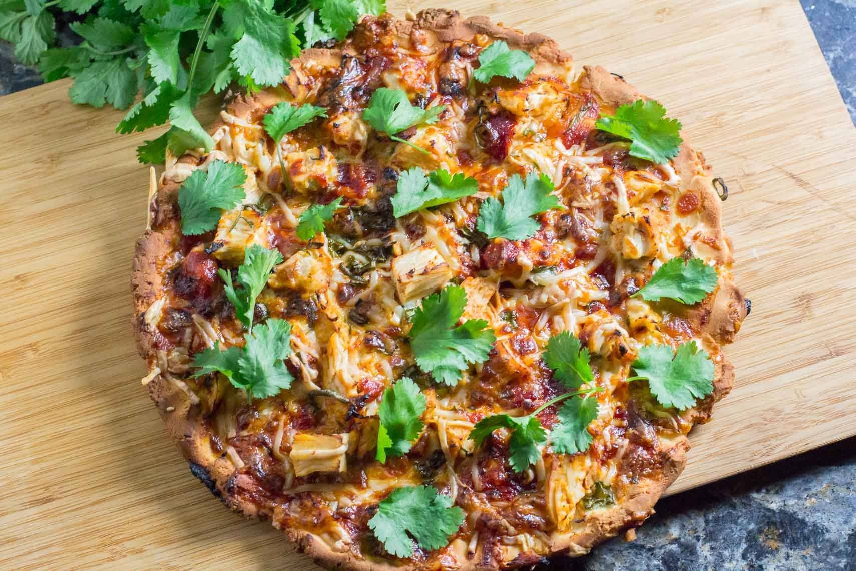 Low FODMAP BBQ Chicken Pizza