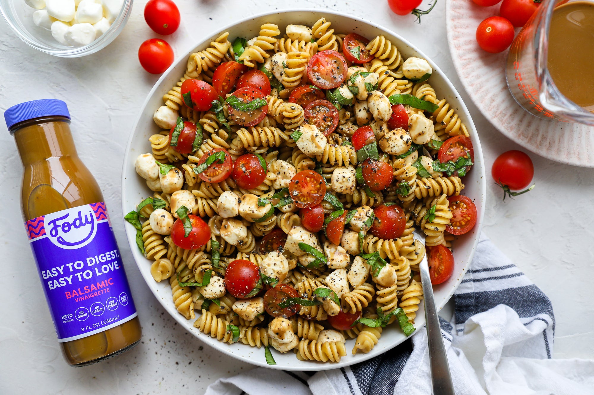 Fody's Zesty Caprese Pasta Salad