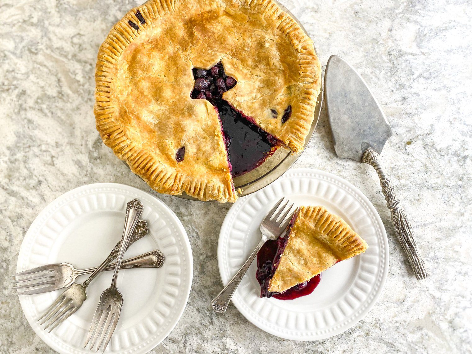 Fody lemon blueberry low fodmap pie