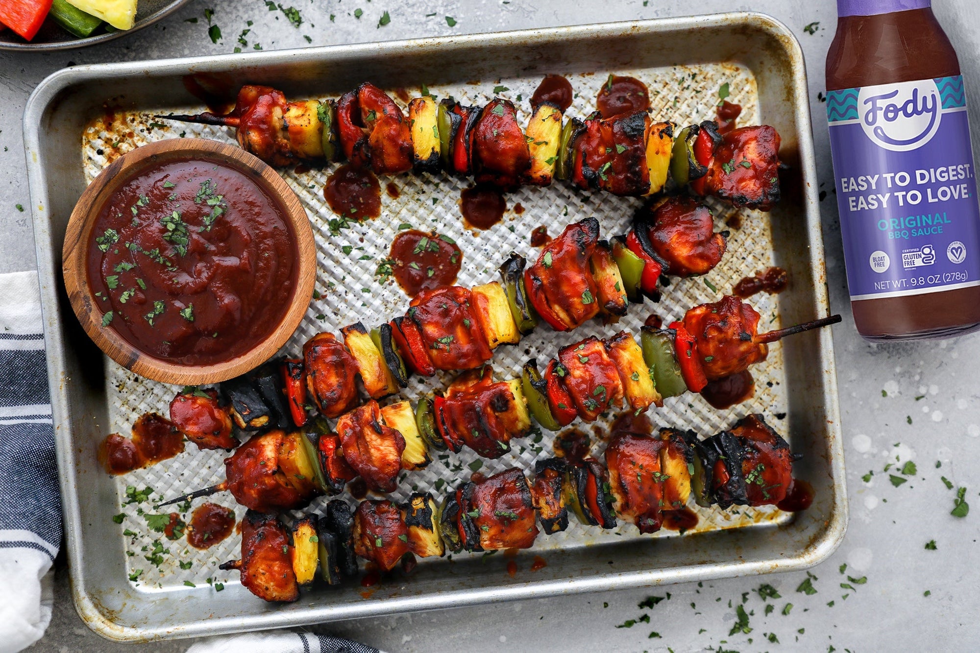 Fody's Pineapple BBQ Chicken Skewers - Main Image