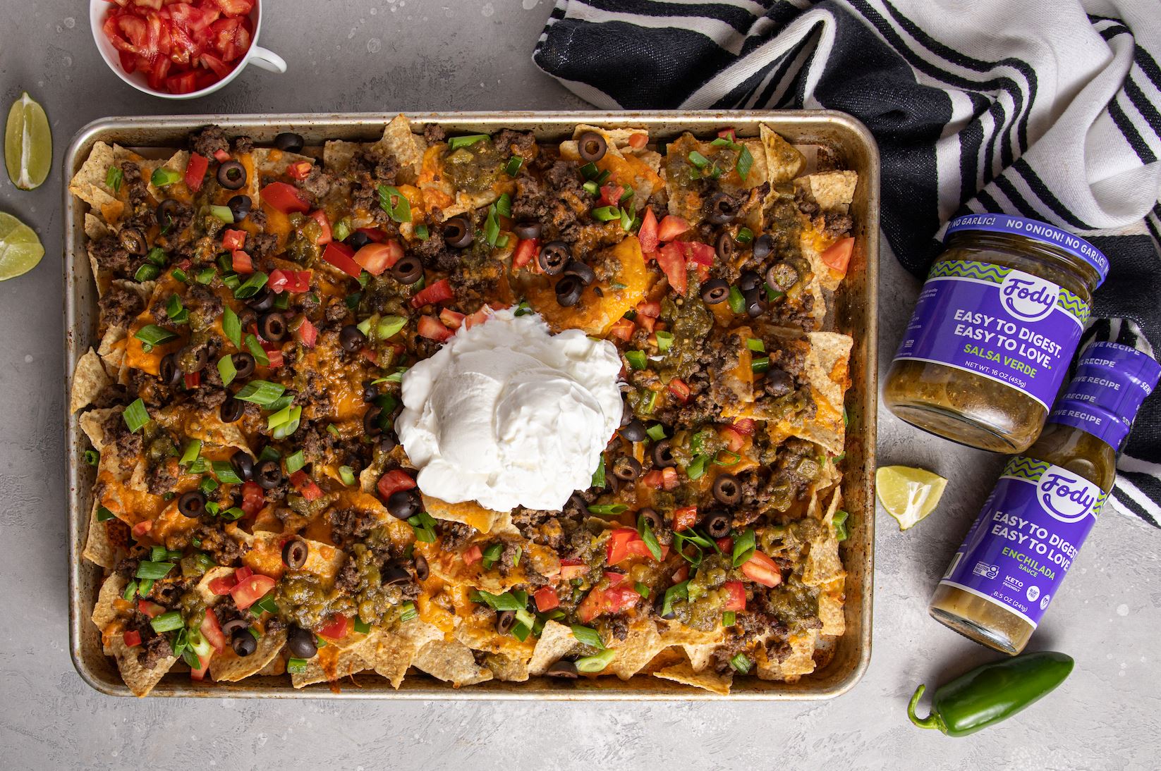 Fody’s Beef Enchilada Nachos