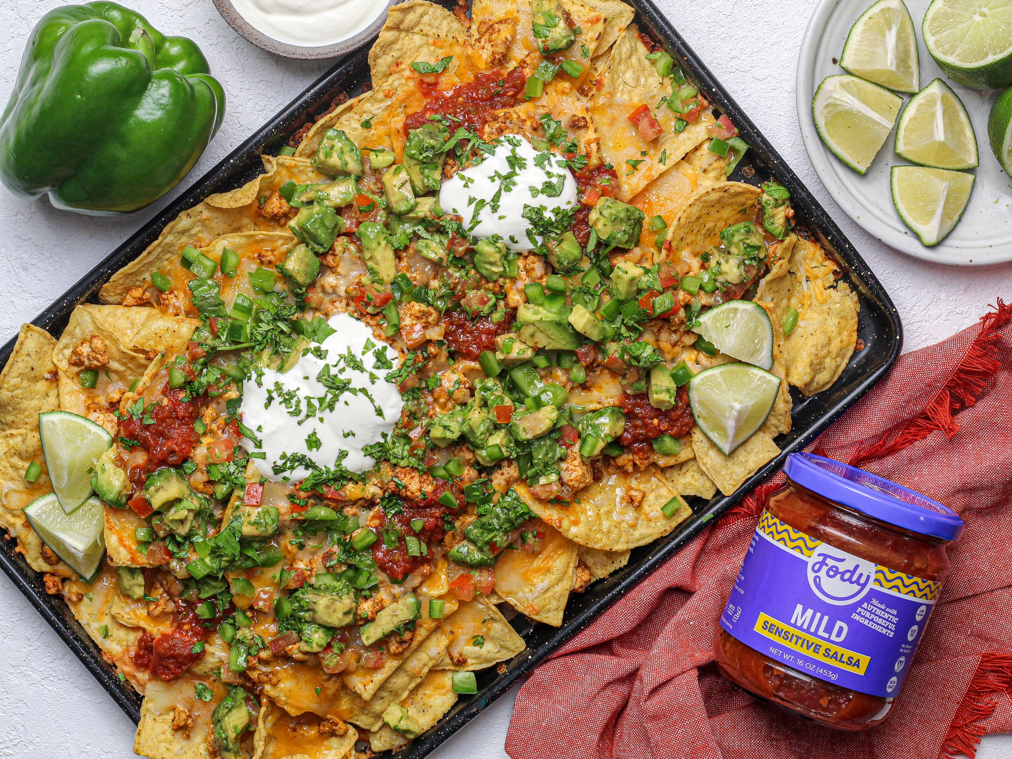 Homemade Low-FODMAP Nachos with Avocado Salsa