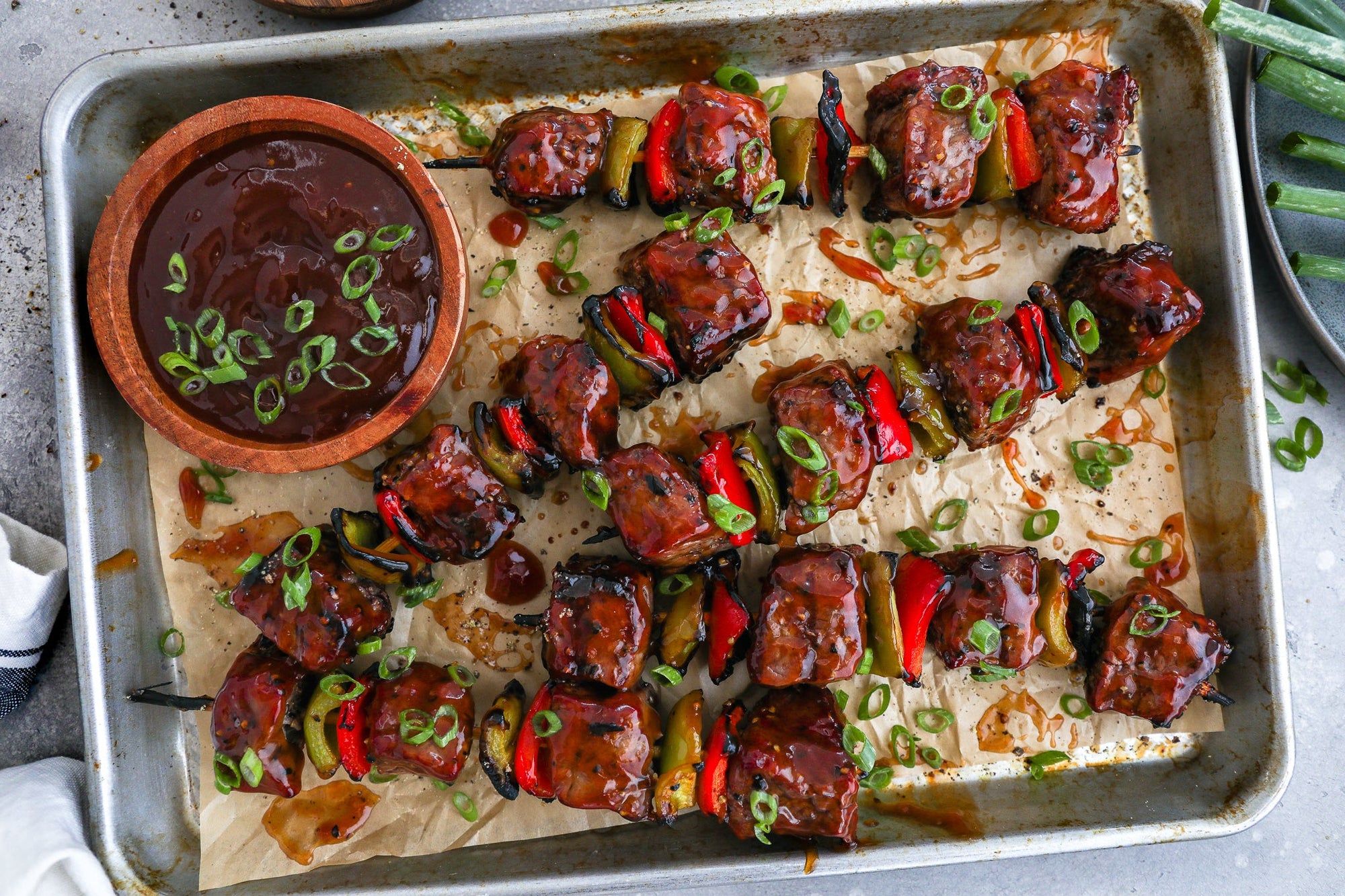Fody's Sweet and Sour Sauce Steak Kabobs