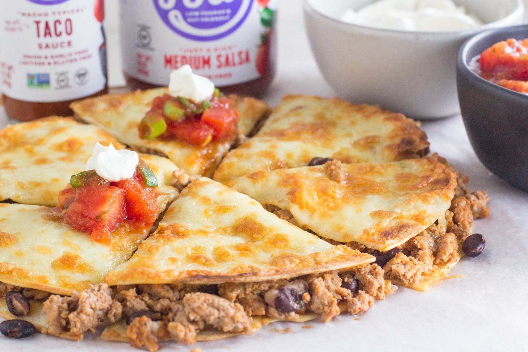 Fody's Turkey & Black Bean Low FODMAP Quesadillas