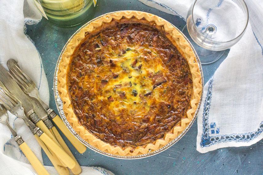 Low FODMAP Quiche with Bacon & Leeks