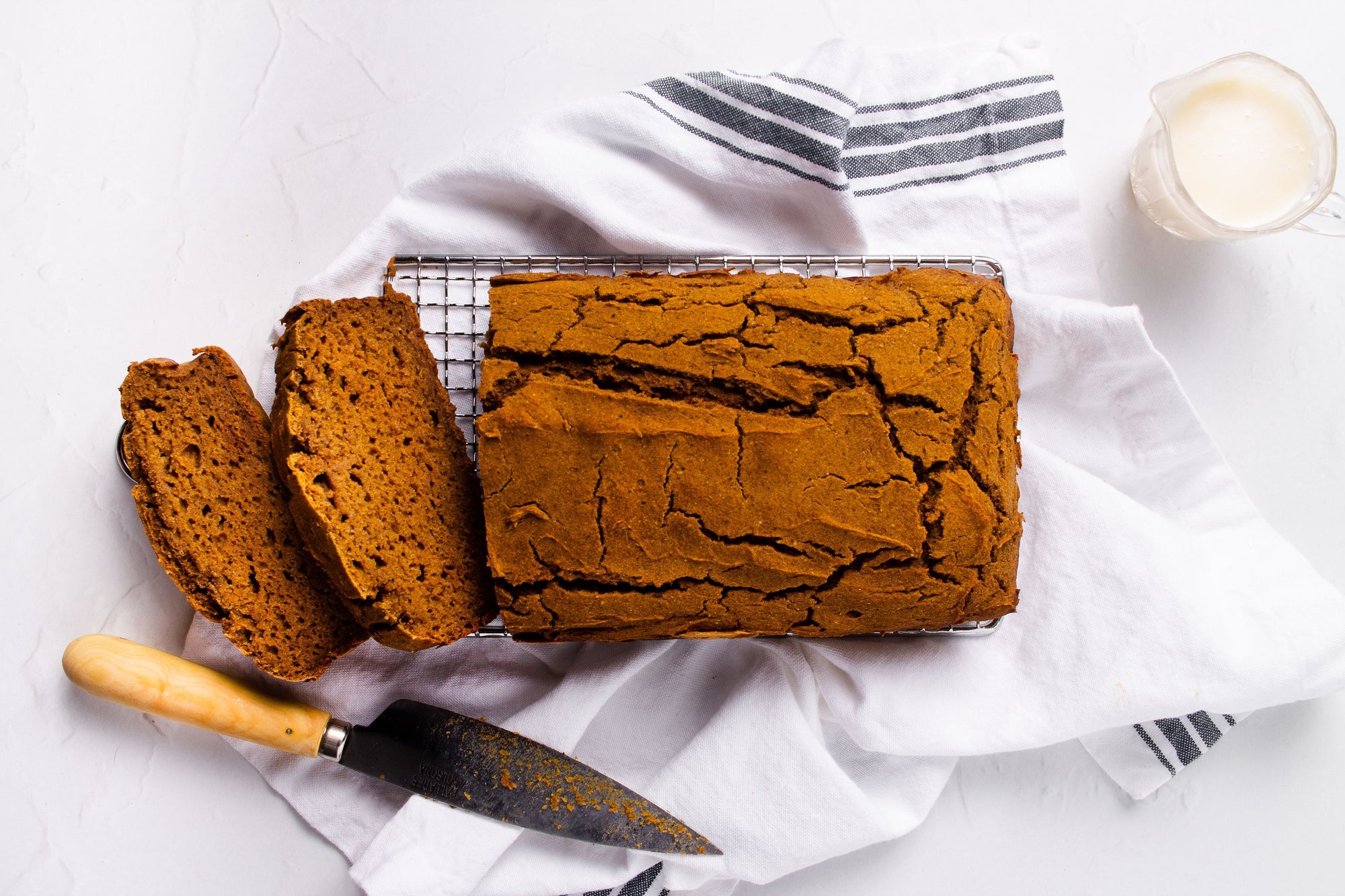 Fody's Gluten-Free Pumpkin Spice Bread with Cream Cheese Glaze