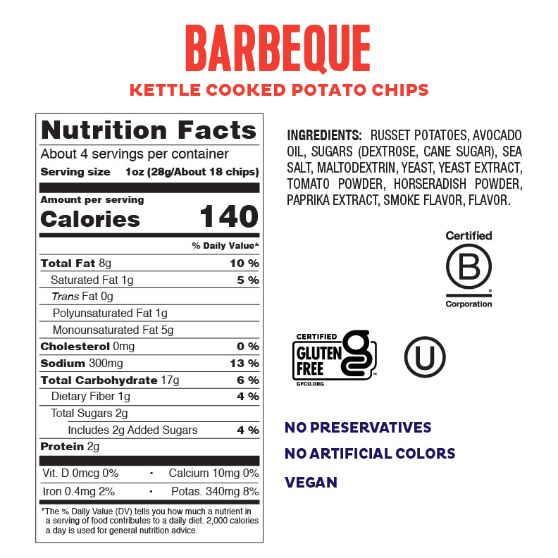 Kettle Cooked Barbeque Chips (2 Bags) [Online Exclusive]
