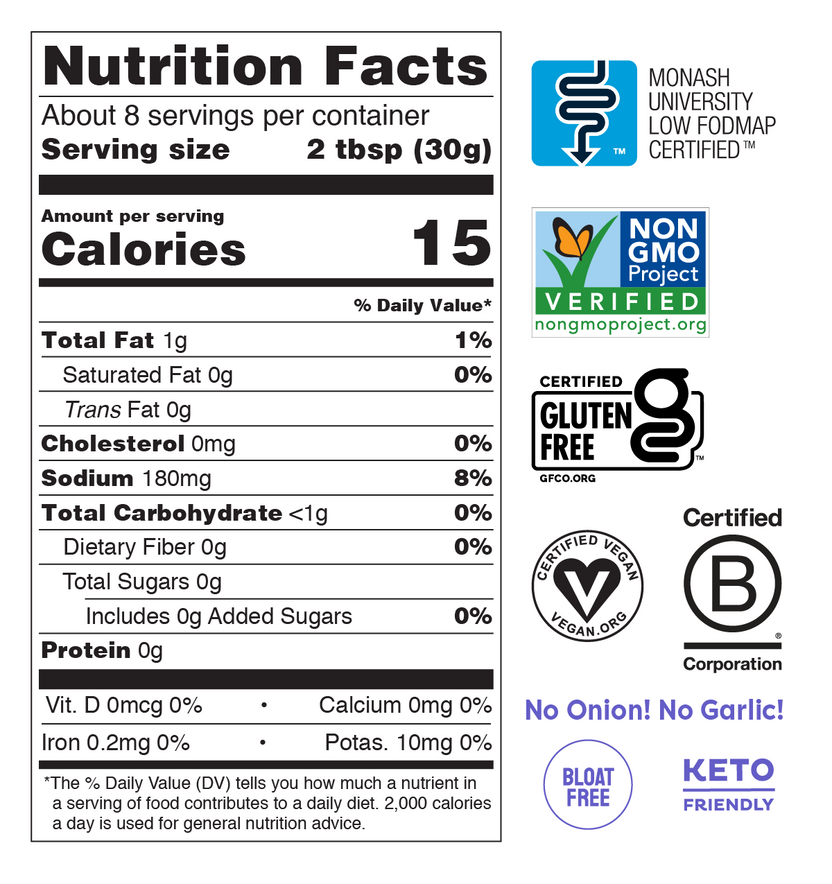 Low FODMAP Green Enchilada Sauce Fody Food Co. FODY Food Co. USA