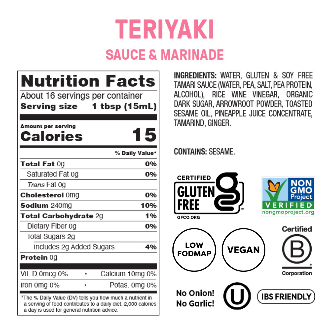 NO SOY Teriyaki Sauce & Marinade
