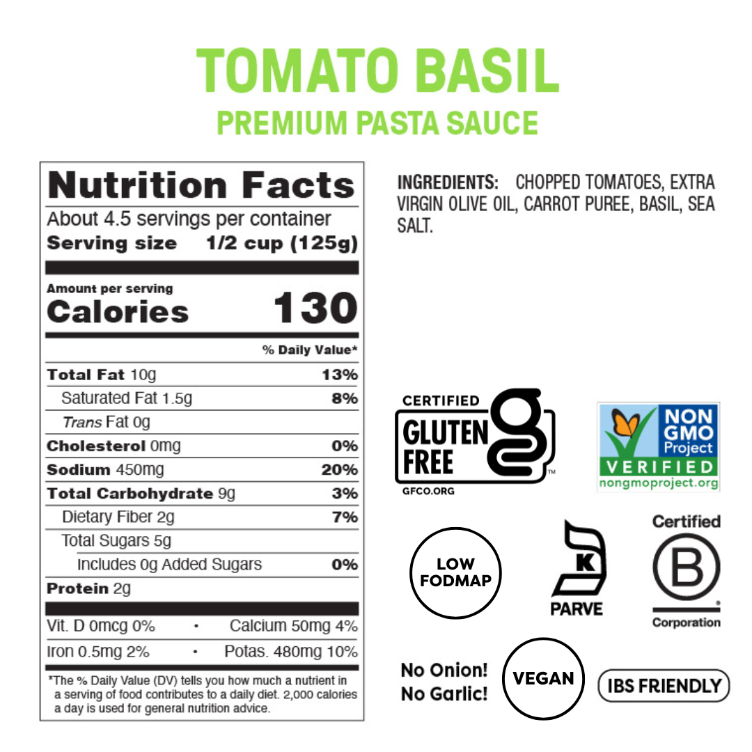Tomato Basil Pasta Sauce