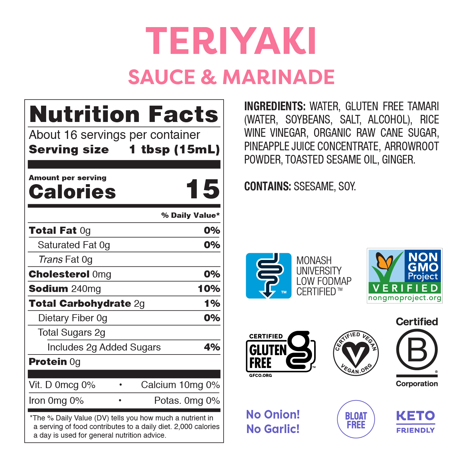 Teriyaki Sauce & Marinade