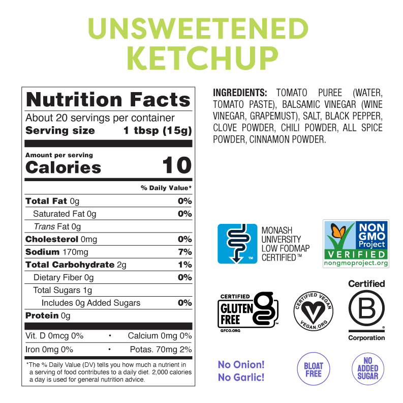 Unsweetened Ketchup
