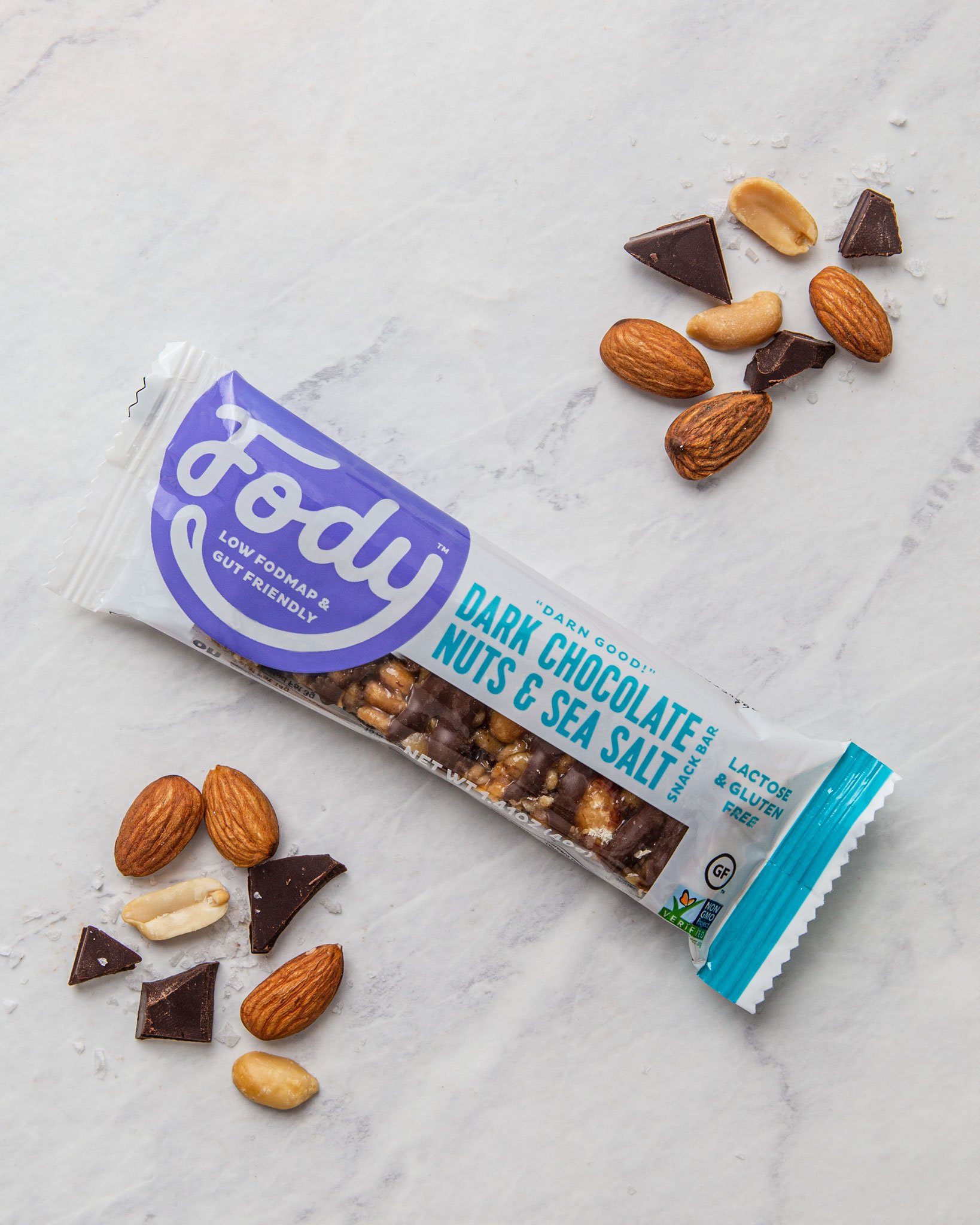 Dark Chocolate Nuts & Sea Salt Bars - Box of 4